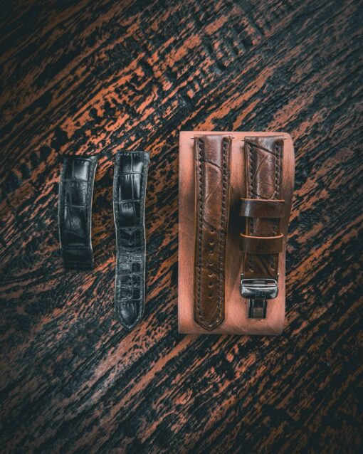 Mystery exclusives crocodile embossed watch strap 13