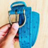 Mystery exclusives exotic ostrich leather belt