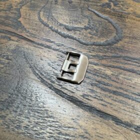 Mystery exclusives brushed finished silver double pin buckle